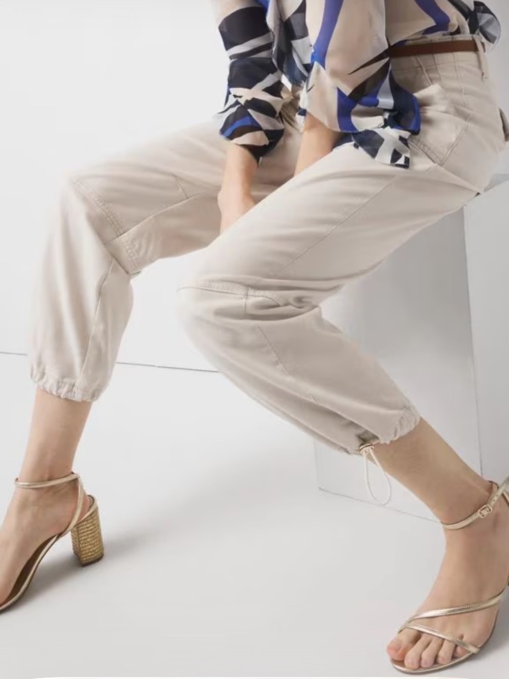 High-Rise Pret Relaxed Utility Ankle Pant